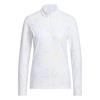 adidas Ladies Ultimate365 Cool Feeling Printed 1/4 Zip Neck Top Frozen Lemon